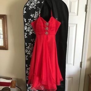 Red formal dress size 20 90 dollars